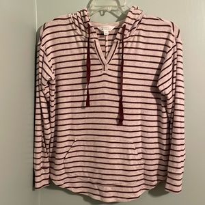 Market & Spruce Striped hoodie